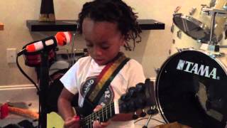 Rastaman Vibration by Bob Marley sang by Myles Kingston Sadler age 2 [upl. by Armalla]