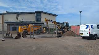 Building Activities at Bannockburn High School Stirling Scotland UK [upl. by Arrat757]