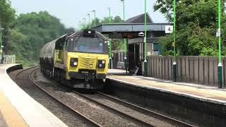 Trains at Tamworth 120623 including 55009 47712 WMR 730s and more [upl. by Adil763]