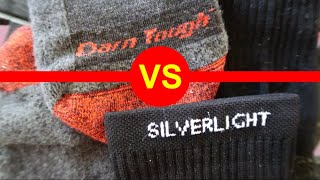 Best hiking socks  Silverlight vs Darn Tough [upl. by Sotsirhc]