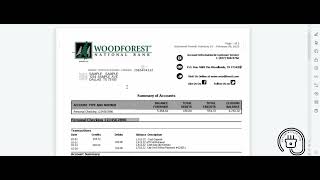 How to Edit Bank Statement  Woodforest Bank Statement [upl. by Roddie]