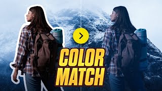 How to Color Match Images in Photoshop FAST amp EASY METHOD [upl. by Nodnalb]