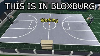 Basketball in BLOXBURG REAL ROBLOX [upl. by Romona]