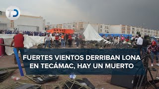 Muere adulta mayor tras caída de lona en evento de Alejandra Del Moral en Tecámac [upl. by Shanie]