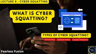 What is Cyber Squatting and its types with example  Lecture 8  Hindi  50 types of Cyber Crimes [upl. by Yngiram867]