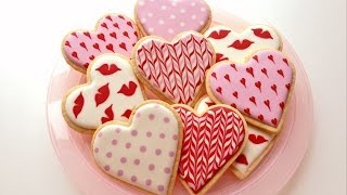 How To Decorate Cookies for Valentines Day [upl. by Reo950]