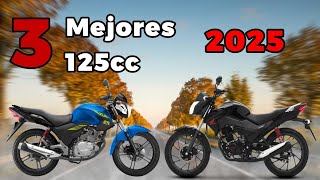 TOP 3 mejores MOTOS 125CC para 2025 🏍️💨 [upl. by Landa]