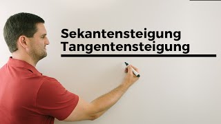 Sekantensteigung Tangentensteigung Ableitung Ableiten Übersicht  Mathe by Daniel Jung [upl. by Zamora]