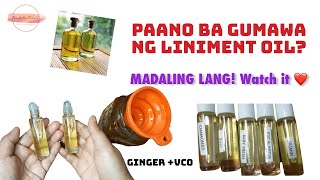 DIY LINIMENT OIL  GINGER LINIMENT AT HOME [upl. by Adnirual]