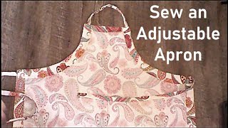 Sew a One Yard Adjustable Apron [upl. by O'Donnell]