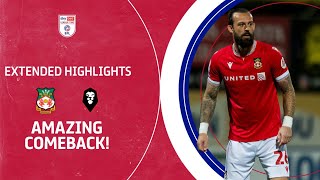 AMAZING COMEBACK  Wrexham v Salford City extended highlights [upl. by Nauj]