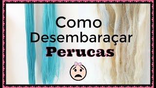 Como Desembaraçar Perucas e Como Guardalas com Pouco Espaço [upl. by Benedikt]