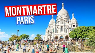 MONTMARTRE PARIS France 4K A tour of the famous district of Paris [upl. by Marthena]