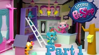 Littlest Pet Shop Style Set LPS Exclusive Toys 135 Pieces Unboxing Setup and Play  Kids Toys [upl. by Ahsuas]