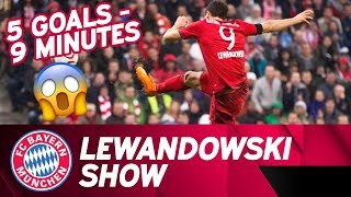 5⃣ Goals in 9⃣ Minutes Lewandowski Show  Time Lapse  FC Bayern  VfL Wolfsburg [upl. by Monika]