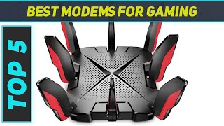 Top 5 Best Modems For Gaming in 2024 [upl. by Eseilanna212]