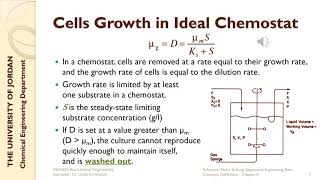 Biochemical Engineering  Lecture  62  Continuous Culture amp Ideal Chemostat [upl. by Safko]