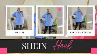 🌟HAUL ESPECIAL MEDIAS de SHEIN para TALLAS GRANDES y CHICAS ALTASMEDIAS FANTASÍA PARA FIESTAS SHEIN [upl. by Alba]