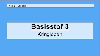 VMBO 4  Ecologie  Basisstof 3 Kringlopen [upl. by Karin419]