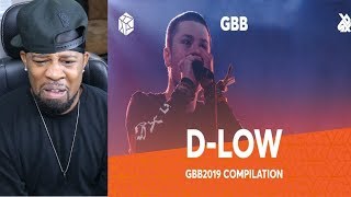 DLOW The 2019 Grand Beatbox Battle Champion Compilation  REACTION [upl. by Ogaitnas576]