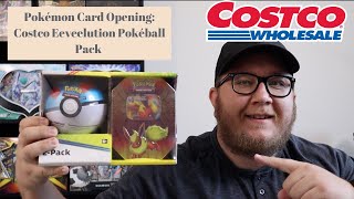 Pokémon Card Opening Costco Eeveelution Tin and Pokéball Pack [upl. by Genie868]