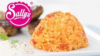 griechischer Tomatenreis  vegan  Sallys Welt [upl. by Laufer972]