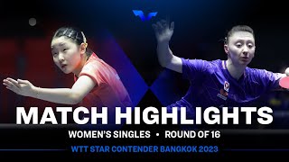 Miwa Harimoto vs Sofia Polcanova  WS R16  WTT Star Contender Bangkok 2023 [upl. by Shane109]