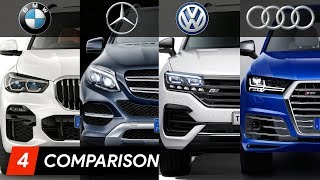 2019 BMW X5 Vs Mercedes GLE Vs Audi Q7 Vs Volkswagen Touareg [upl. by Conte611]