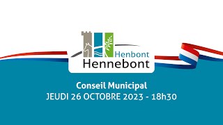 Conseil Municipal  26 octobre 2023 [upl. by Gainor]