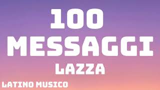 Lazza  100 MESSAGGI Sanremo 2024  TestoLyrics [upl. by Fortune673]