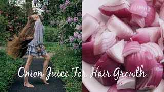 ONION JUICE FOR EXTREME HAIR GROWTH Stop Hair loss amp Grow Long Hair [upl. by Kinson]