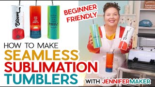 How to Make Sublimation Tumblers in 3 Ways with Seamless Results [upl. by Ailet]