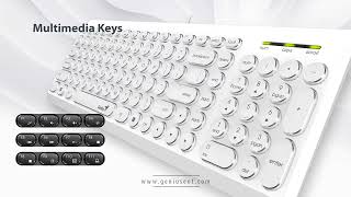 Genius SlimStar Q200 Stylish Multimedia Keyboard [upl. by Keeler]