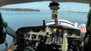 DHC2 Beaver amphibian floatplane Water Takeoff and Landing in Florida [upl. by Ynnatirb899]