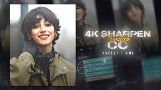 Top 5 Best 4K Sharpen CC🖤  Preset amp XML File  Alight Motion  Rajj Editz [upl. by Rtoip994]