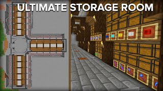 Minecraft Storage Room with Automatic Sorting System  2 Million Item Capacity [upl. by Emilia]