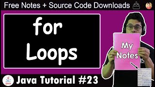 Java Tutorial The for Loop in Java [upl. by Adlev]