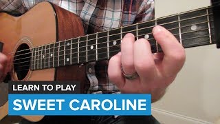 How to play quotSweet Carolinequot by Neil Diamond Guitar Chords amp Lesson [upl. by Thebault]