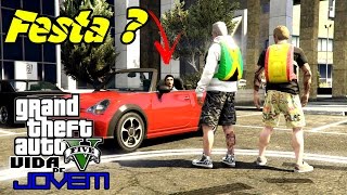 GTA V VIDA DE JOVEM  Primeiro DIA de AULA e já fui CONVIDADO para uma FESTA EP01 [upl. by Steddman876]