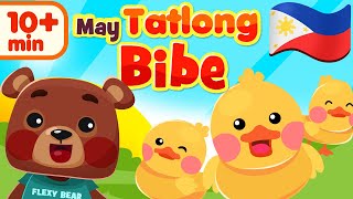 Tatlong Bibe Filipino Song amp Other Kids Nursery Rhymes  Awiting Pambata [upl. by Orpha]