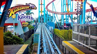 2024 Xcelerator Roller Coaster On Ride Front Seat 4K POV Knotts Berry Farm [upl. by Tish219]