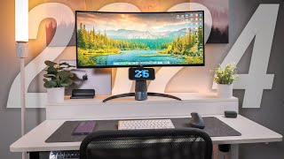 The Most ERGONOMIC Desk Setup  2024 [upl. by Ignace]