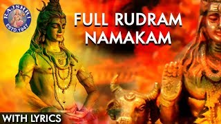 Rudram Namakam With Lyrics  Powerful Lord Shiva Stotras  Traditional Shiva Vedic Chant With Lyrics [upl. by Attenauq]