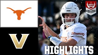 Texas Longhorns vs Vanderbilt Commodores  Full Game Highlights  ESPN College Football [upl. by Jarek705]