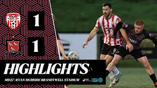 2024 Highlights  MD27  Derry City 11 Dundalk FC [upl. by Krum]