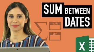 Excel SUMIFS Date Range Formula  Sum between dates amp sum with multiple criteria [upl. by Ymmor]