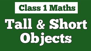 Tall and Short Objects  Tall amp Short  Class 1 Math [upl. by Streeter46]