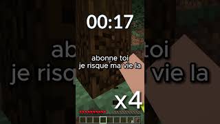 Récupérer un MINERAIS de FER sans RESPIRER minecraft dangerous omg funny [upl. by Cull]