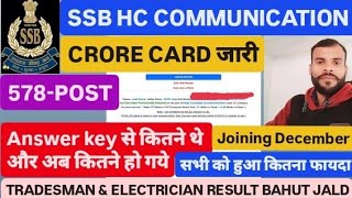 SSB HC COMMUNICATION SCORE CARD DOWNLOAD 578POST JOINING LETTER START JOINING DECEMBER 2024 assam [upl. by Junie322]