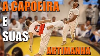 A CAPOEIRA E SUAS ARTIMANHA Jogo Mestres Pé de Vento e Gilberto [upl. by Novrej]